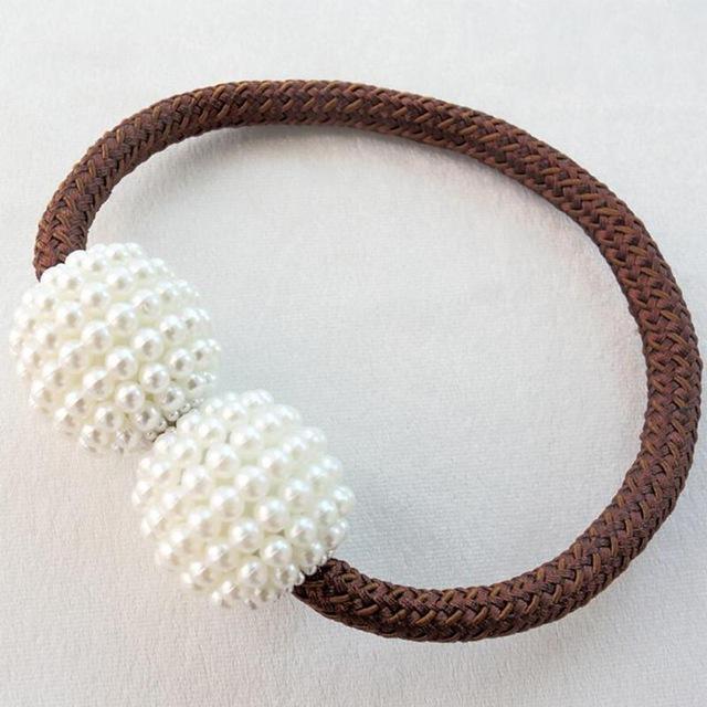Magnetic Pearl Curtain Tiebacks - LuxeHome Decor