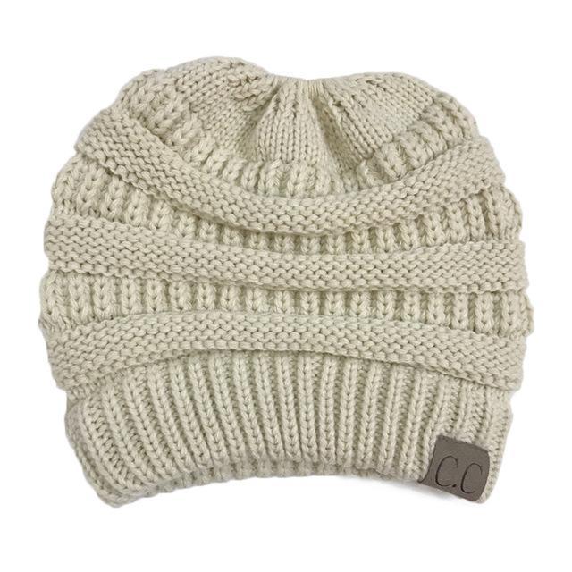 Ponytail-Friendly Soft Knit Beanie - Luxe Threads