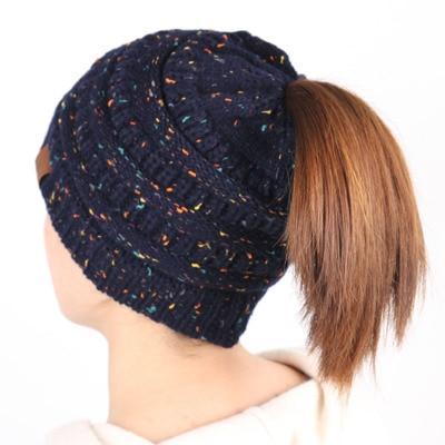 Ponytail-Friendly Soft Knit Beanie - Luxe Threads
