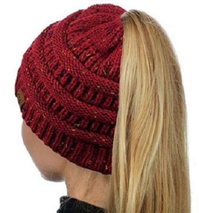 Ponytail-Friendly Soft Knit Beanie - Luxe Threads