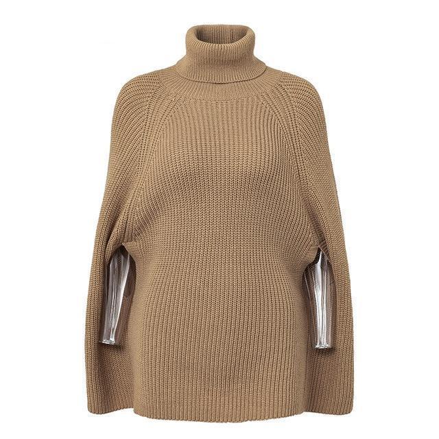 Knitted Turtleneck Sweater - LuxeWeave