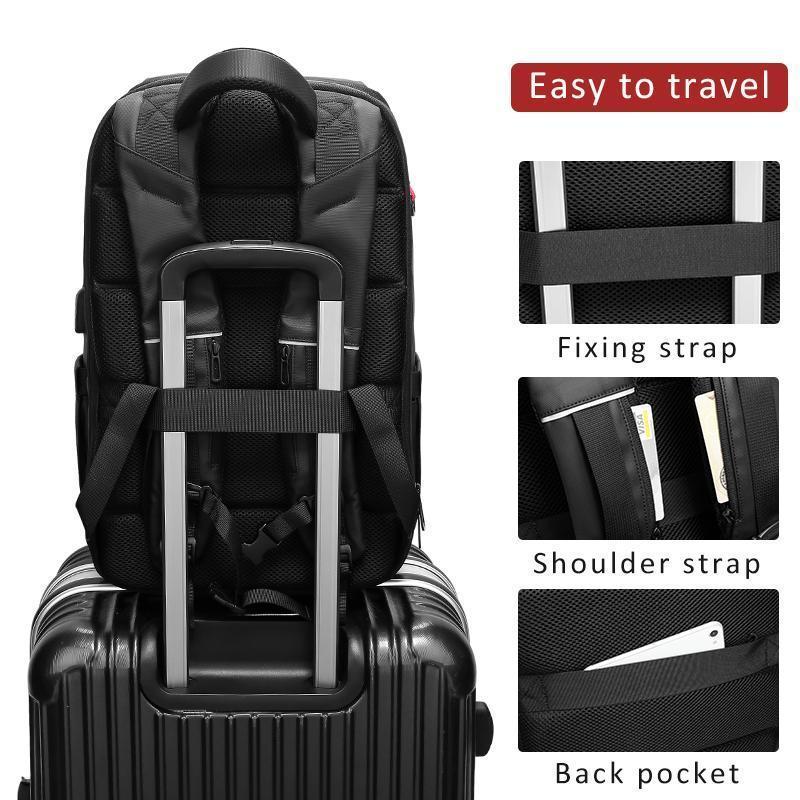 Travel Backpack with USB Charging Port - LuxeGear