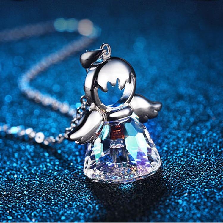 Guardian Angel Crystal Necklace - Celestial Charm Co.
