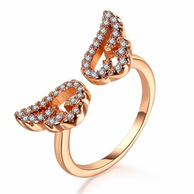 Angel Wing Ring - Celestial Elegance