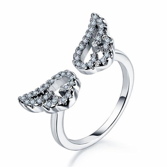 Angel Wing Ring - Celestial Elegance