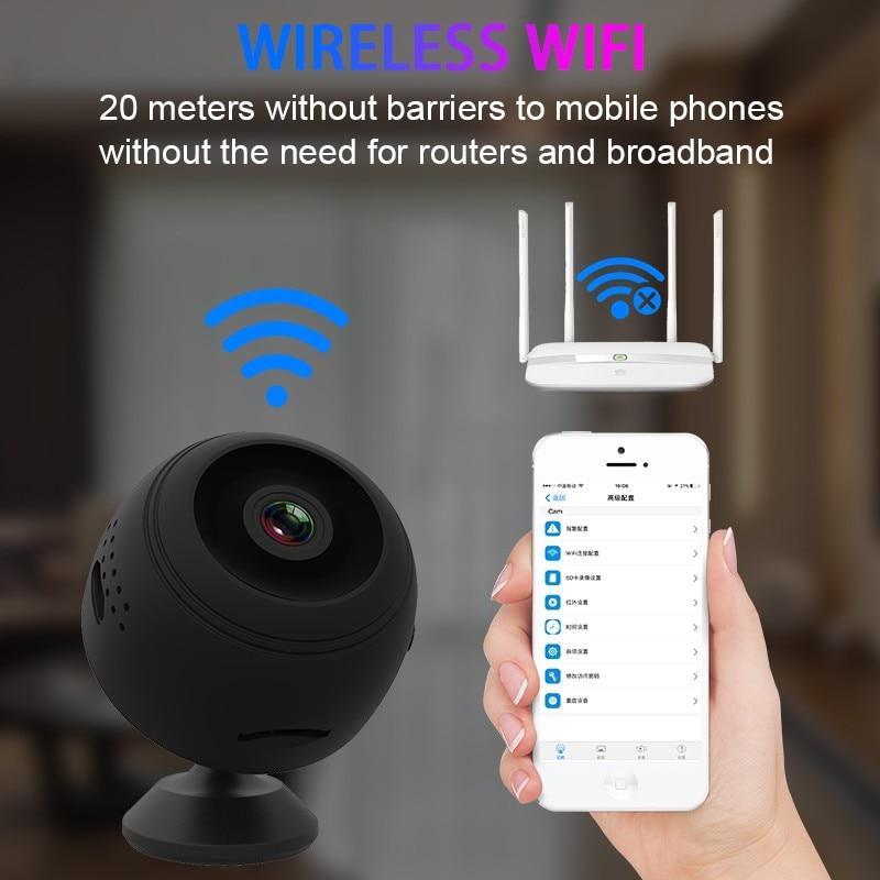 1080P HD Mini Wireless WiFi Security Camera - SecureView