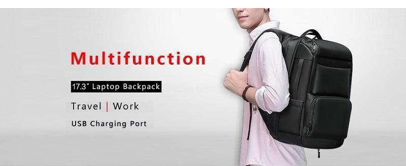 Travel Backpack with USB Charging Port - LuxeGear