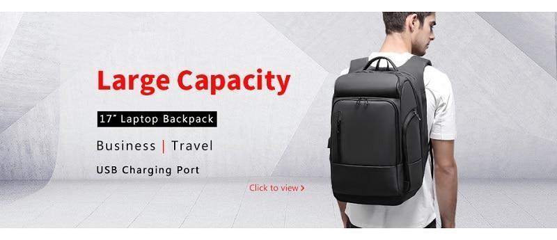 Travel Backpack with USB Charging Port - LuxeGear