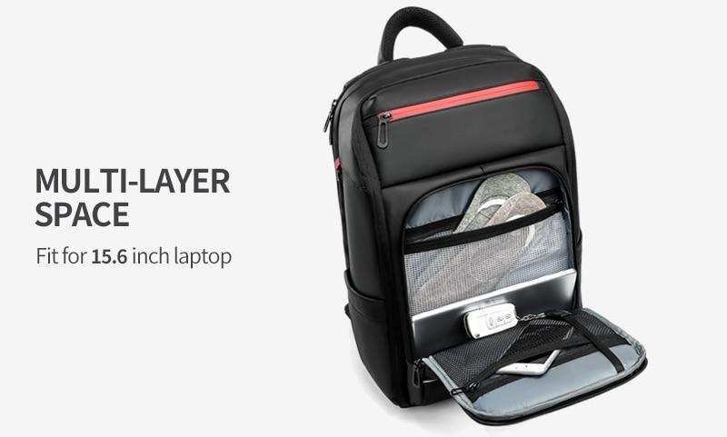 Travel Backpack with USB Charging Port - LuxeGear