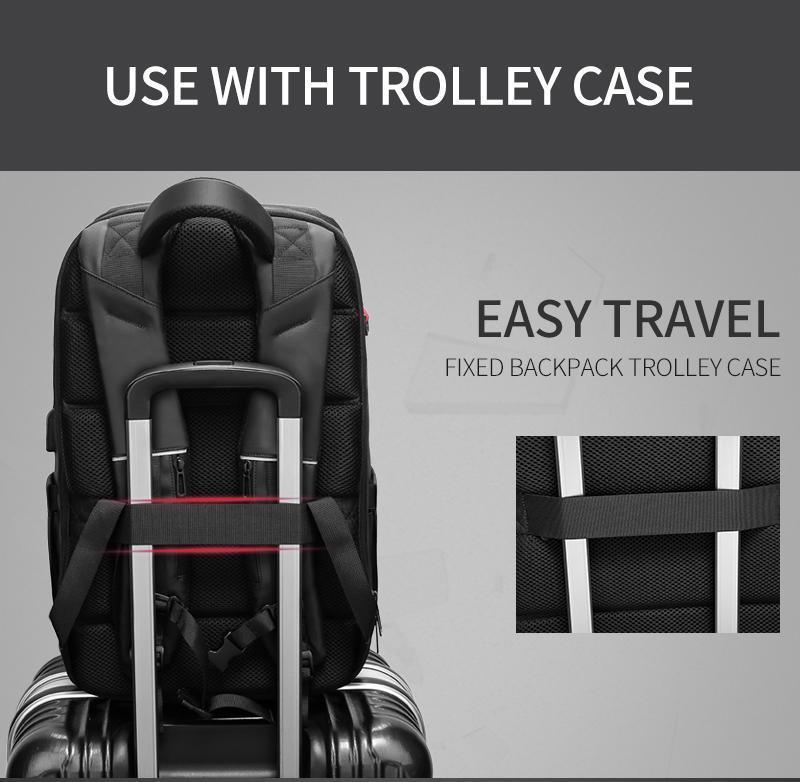 Travel Backpack with USB Charging Port - LuxeGear