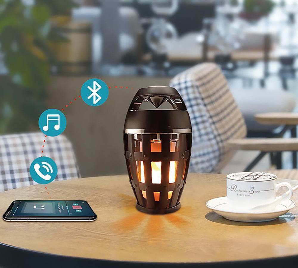 Flame LED Bluetooth Speaker Lamp - Luminara Luxe