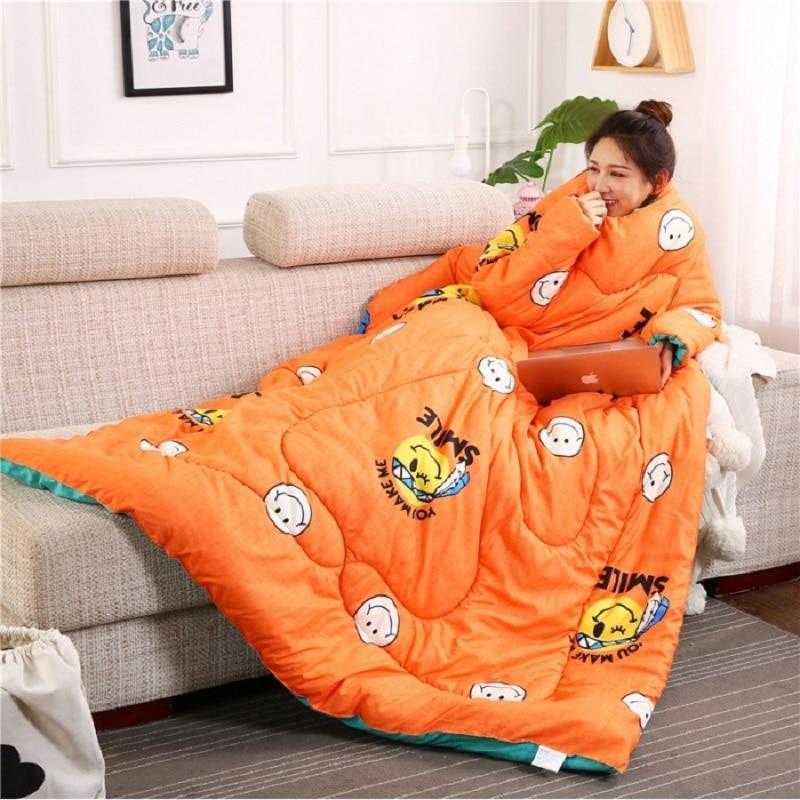 Cozy Winter Quilt with Sleeves - LuxeNest
