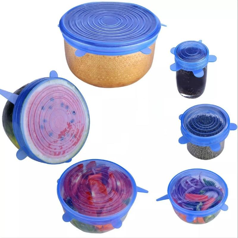 Stretchable Silicone Lids Set of 6 - EcoFlex Solutions