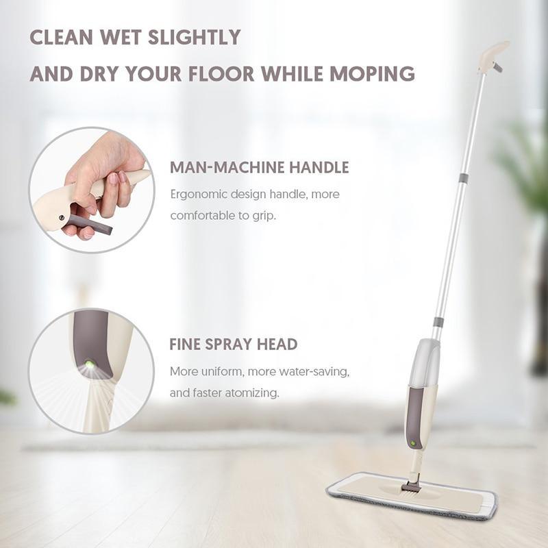 Magic Spray Mop for Wooden Floors - PureClean Essentials