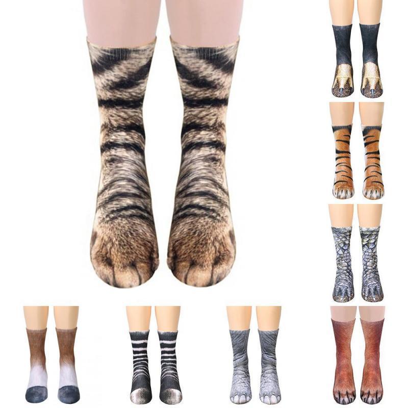 Paw Print Animal Socks - CozyPaws Collection