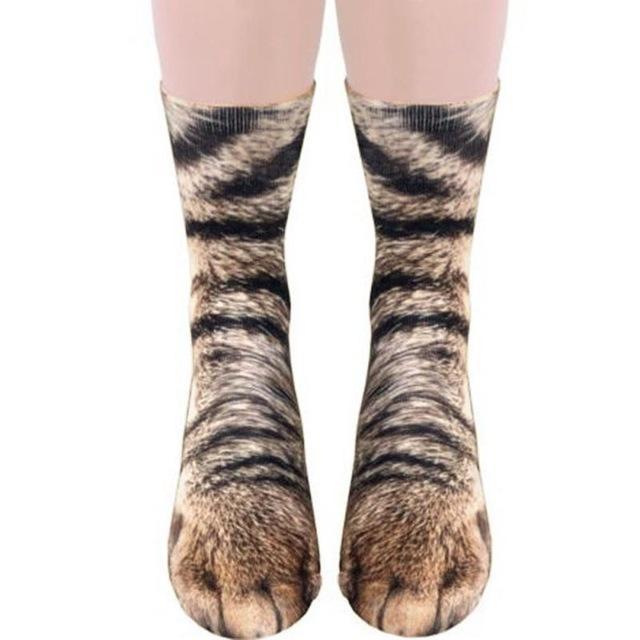 Paw Print Animal Socks - CozyPaws Collection