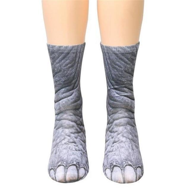 Paw Print Animal Socks - CozyPaws Collection