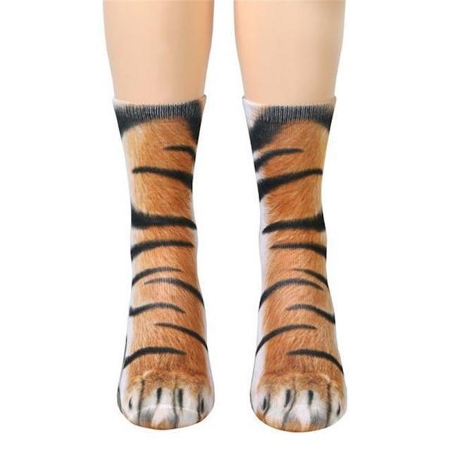 Paw Print Animal Socks - CozyPaws Collection