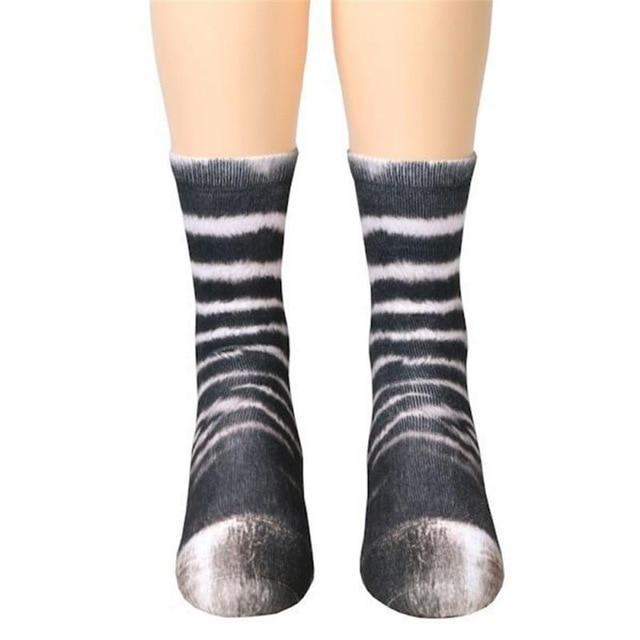 Paw Print Animal Socks - CozyPaws Collection