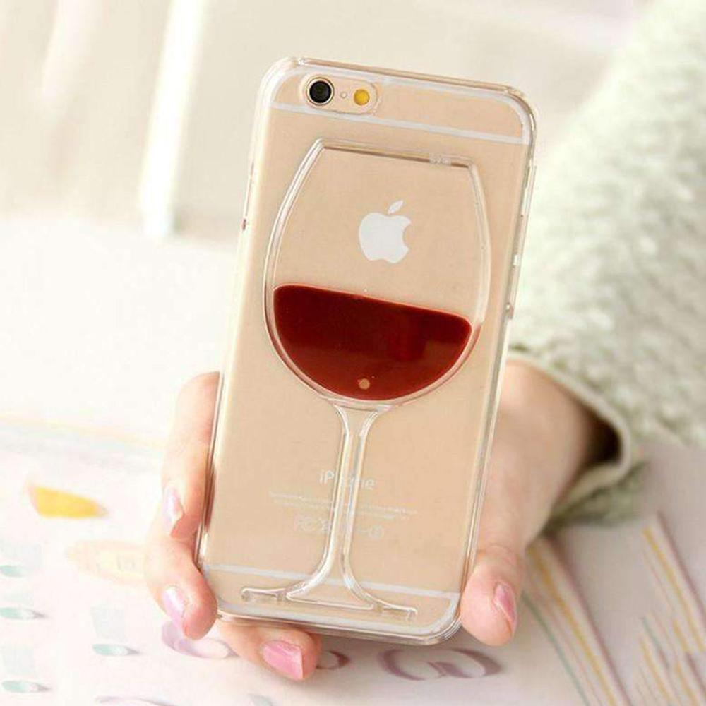 Red Wine Transparent iPhone 7/7 Plus Case - LuxeGuard