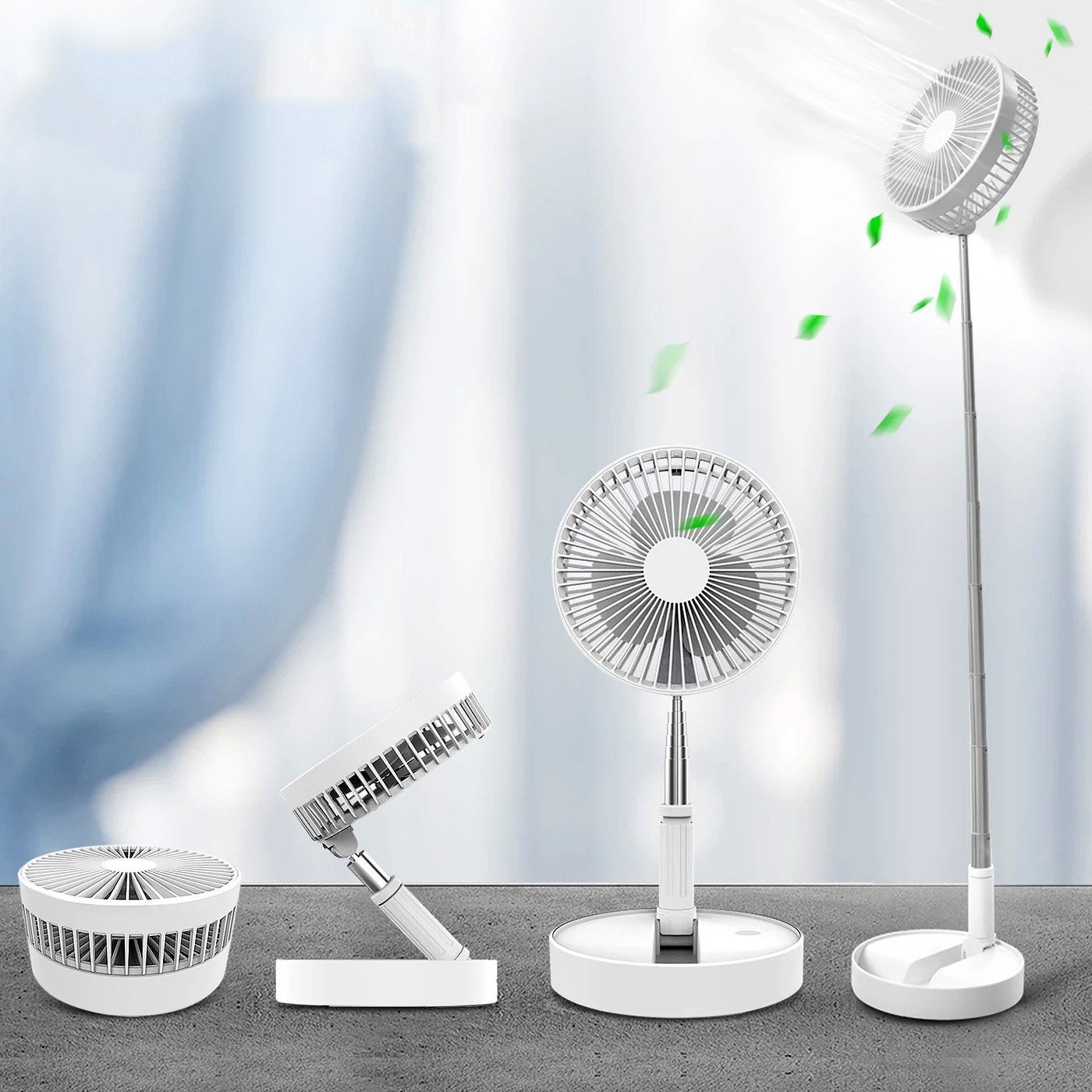 Telescopic Rechargeable Fan - Zephyr Breeze