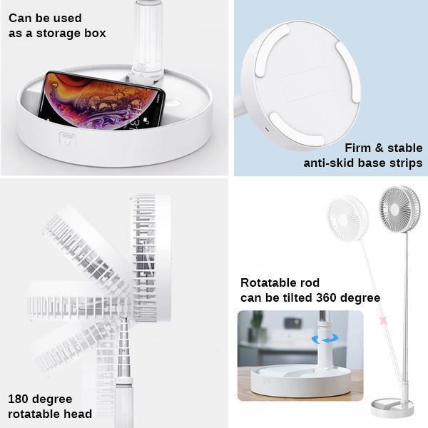 Telescopic Rechargeable Fan - Zephyr Breeze