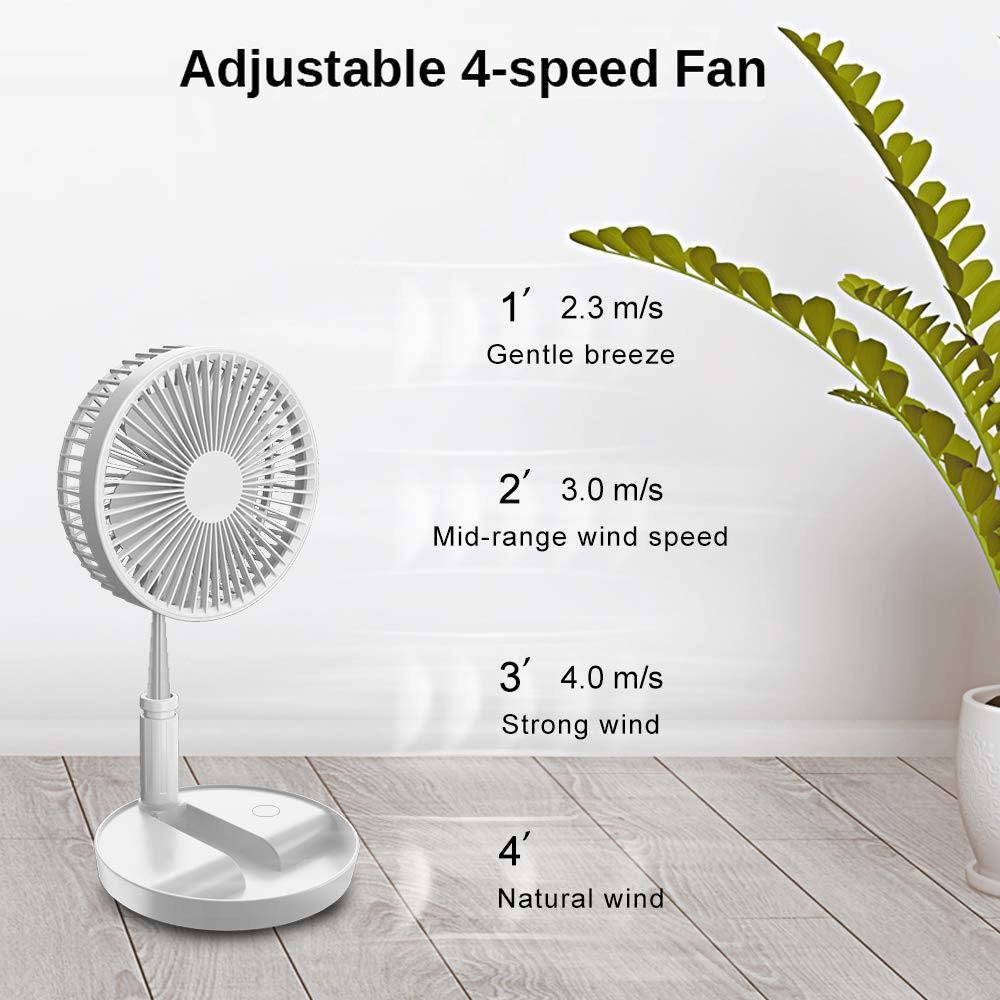 Telescopic Rechargeable Fan - Zephyr Breeze