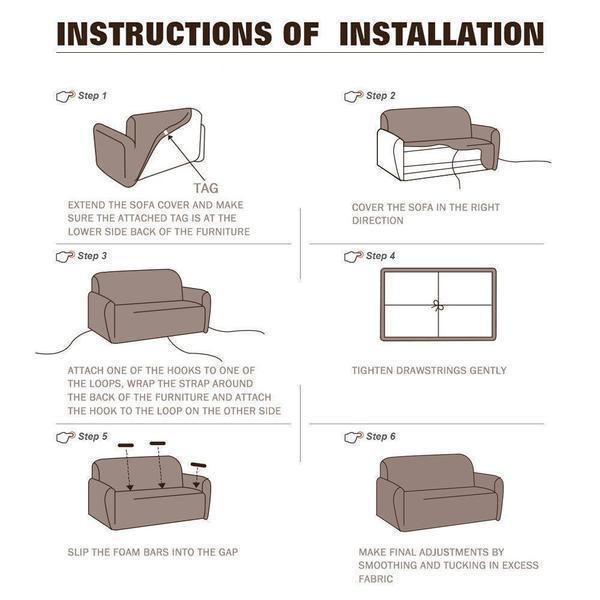 Removable Sofa Cover - LuxeNest