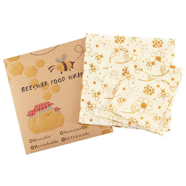 Beeswax Food Wraps - EcoWrap Essentials (3 pcs)
