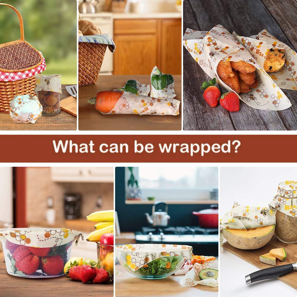 Beeswax Food Wraps - EcoWrap Essentials (3 pcs)