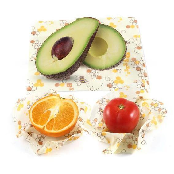 Beeswax Food Wraps - EcoWrap Essentials (3 pcs)