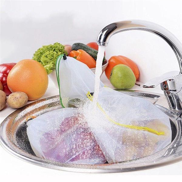 Reusable Mesh Refrigerator Bags - FreshNest
