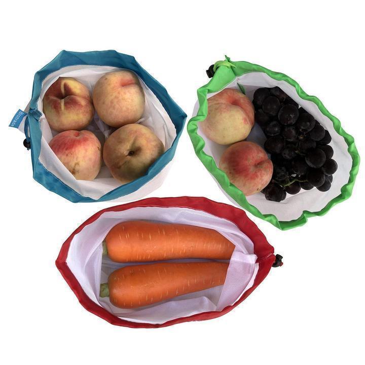 Reusable Mesh Refrigerator Bags - FreshNest