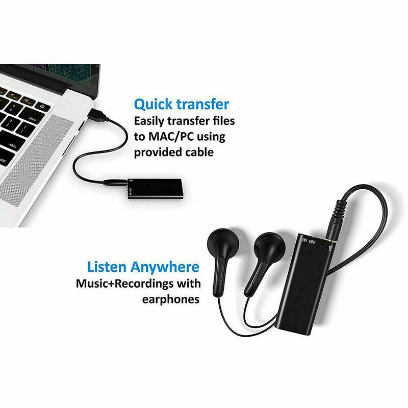 Voice Recorder with 8GB Storage - EchoScribe