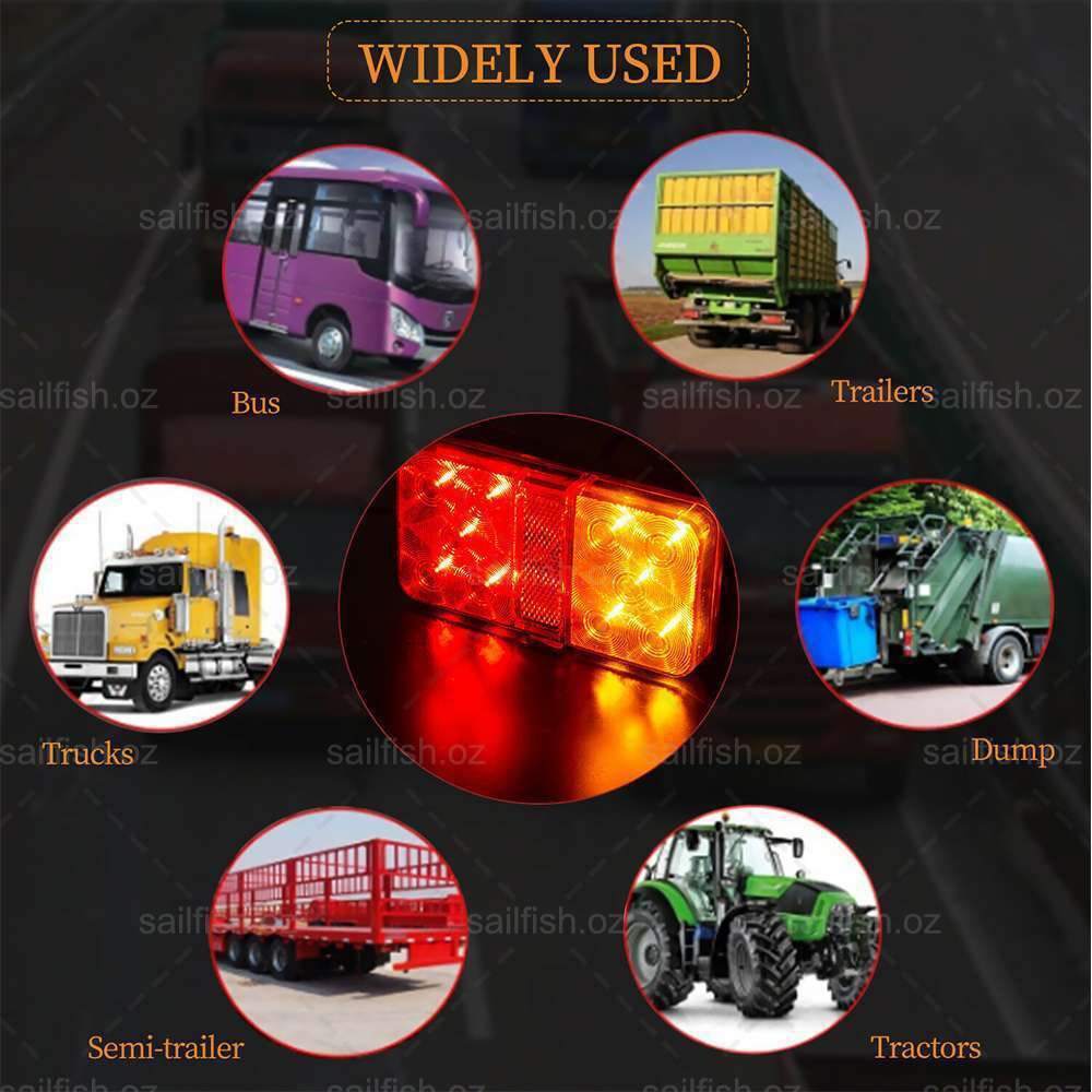 Waterproof LED Trailer Tail Lights - LuxeBeam
