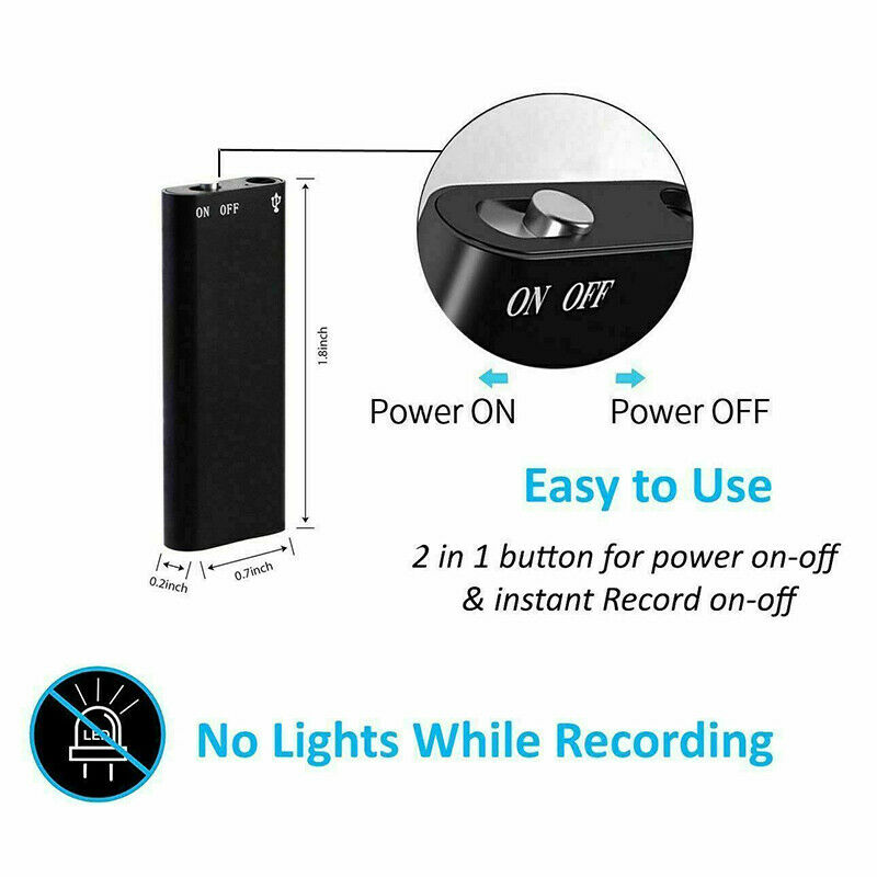 Voice Recorder with 8GB Storage - EchoScribe