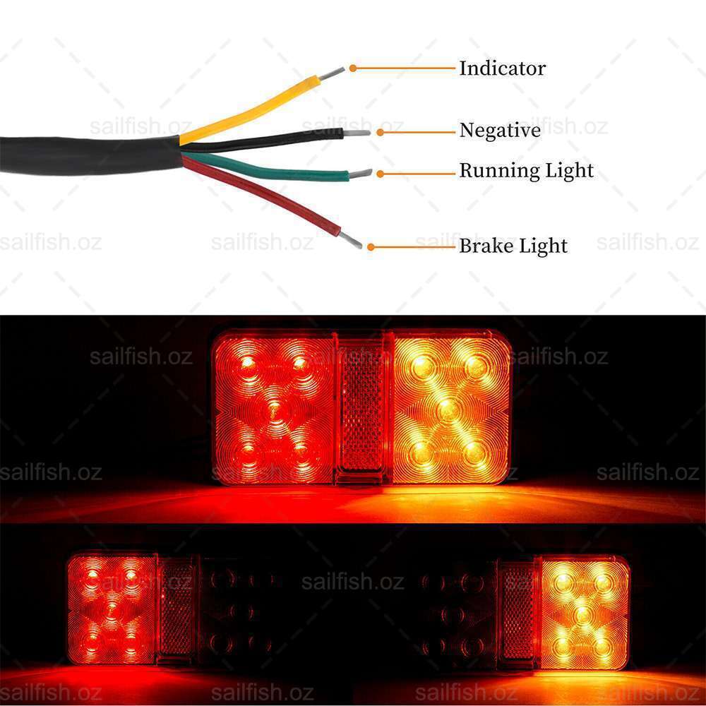 Waterproof LED Trailer Tail Lights - LuxeBeam
