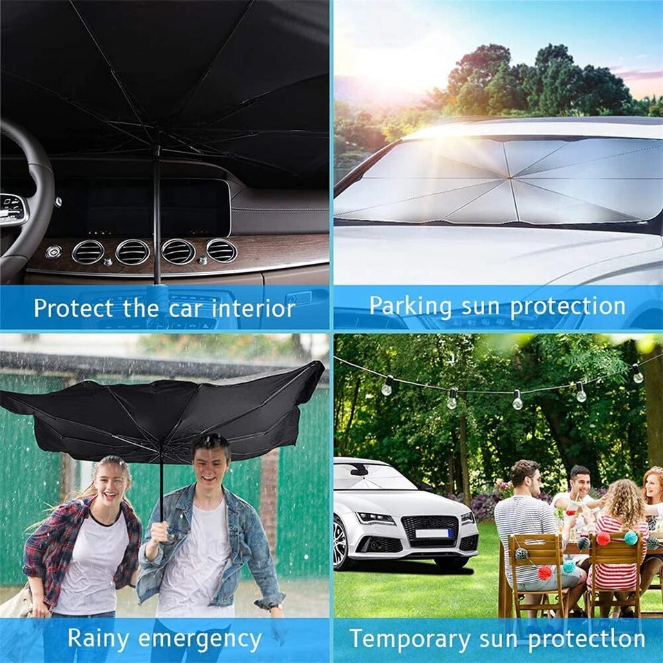 UV-Blocking Foldable Car Sunshade - LuxeShield