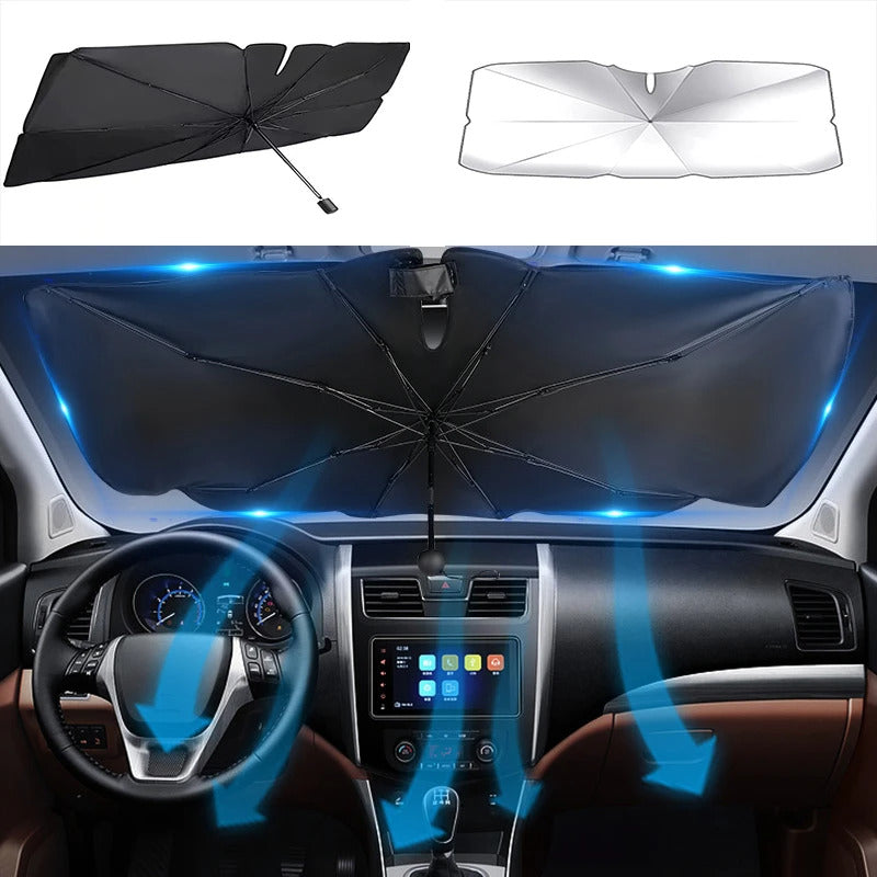 UV-Blocking Foldable Car Sunshade - LuxeShield