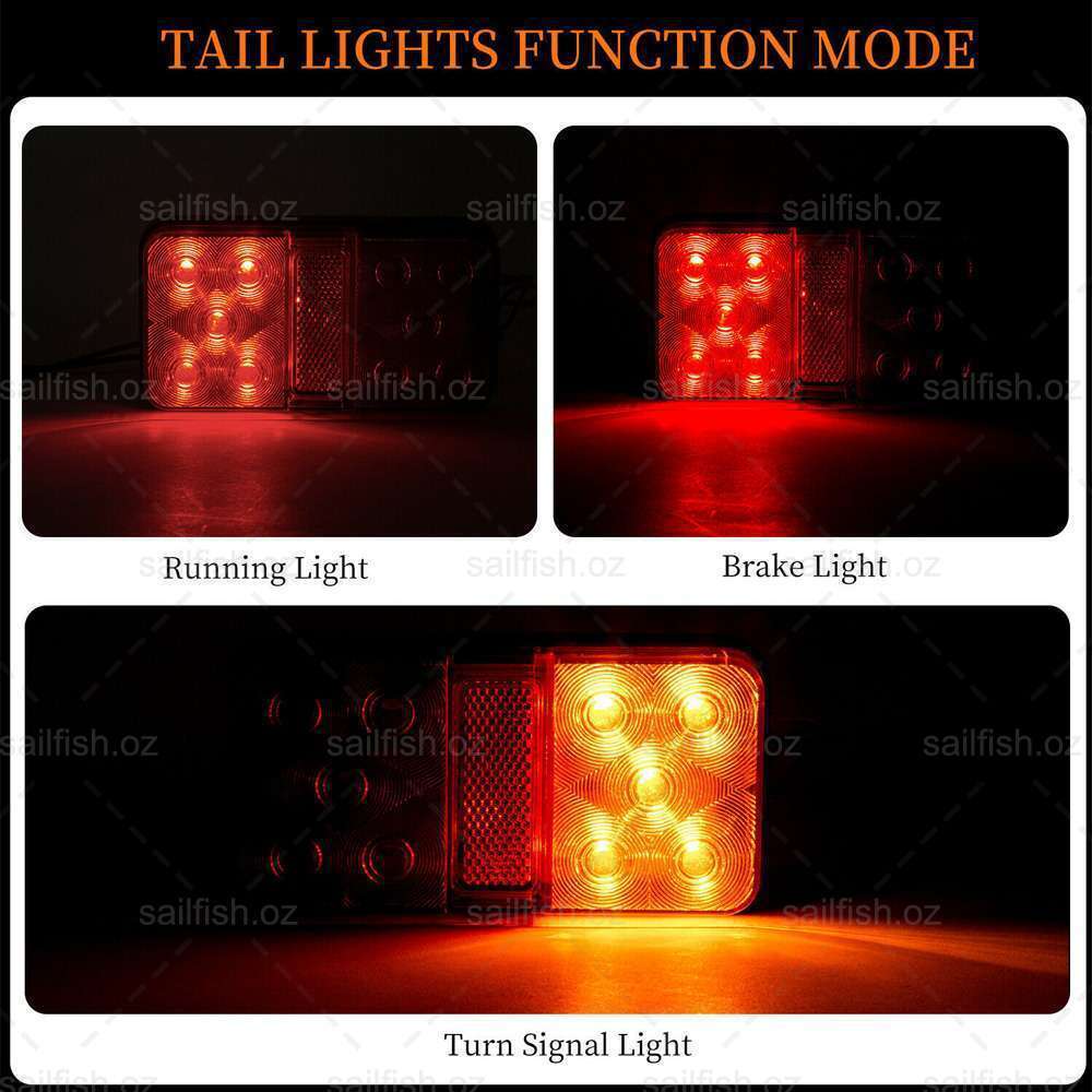 Waterproof LED Trailer Tail Lights - LuxeBeam