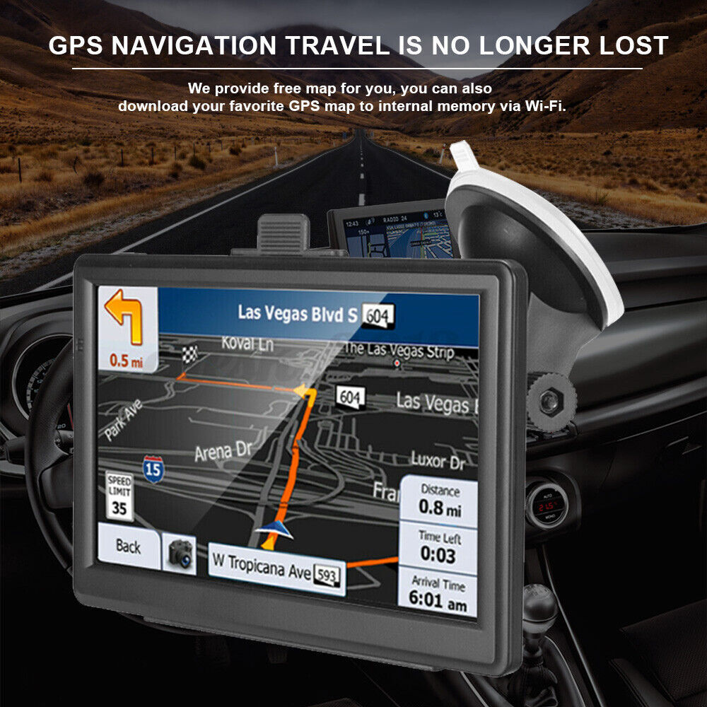 GPS Navigation System - NavTech 7" Touch Screen with Free Maps