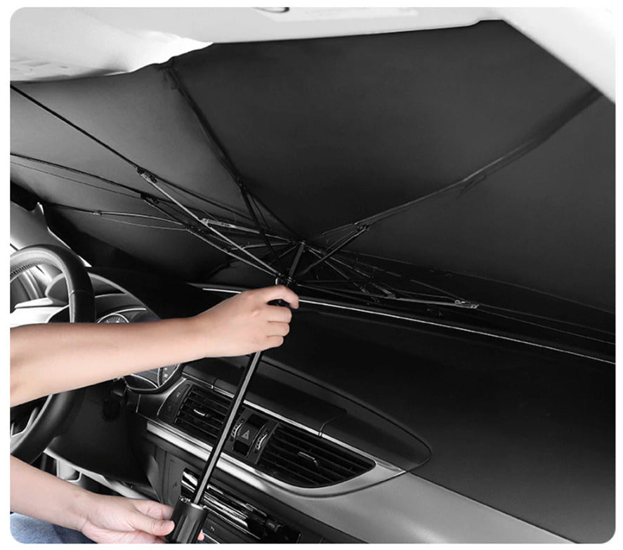 UV-Blocking Foldable Car Sunshade - LuxeShield