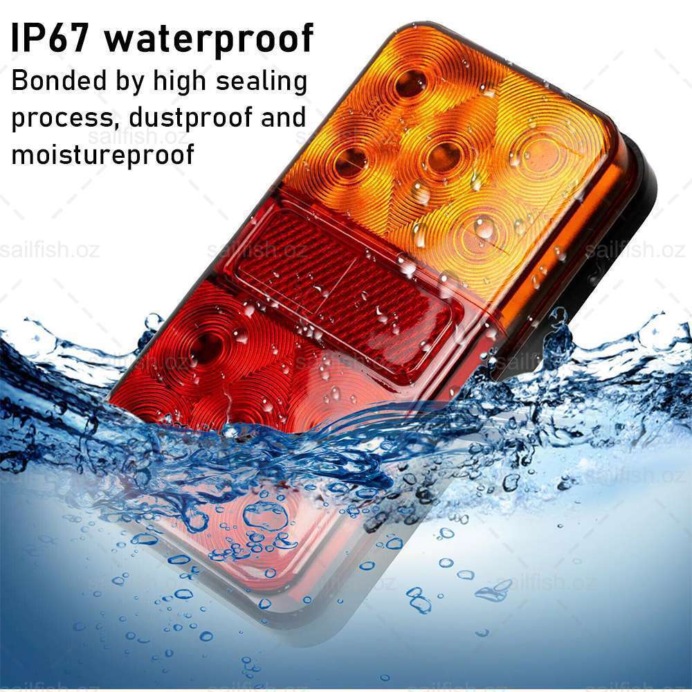 Waterproof LED Trailer Tail Lights - LuxeBeam