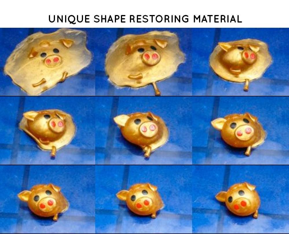 Memory Foam Pig Splat Toy - PlushyPals