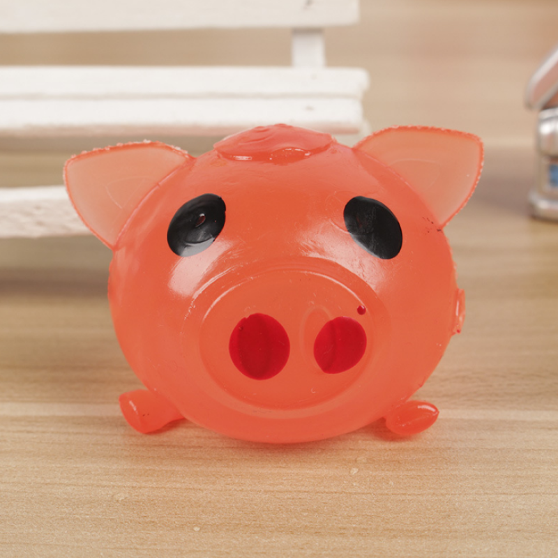 Memory Foam Pig Splat Toy - PlushyPals
