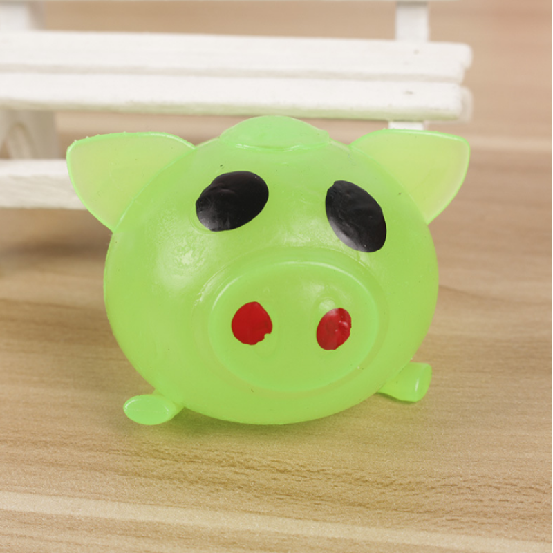 Memory Foam Pig Splat Toy - PlushyPals