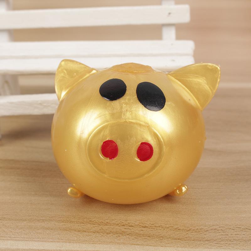 Memory Foam Pig Splat Toy - PlushyPals