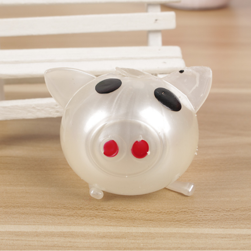 Memory Foam Pig Splat Toy - PlushyPals
