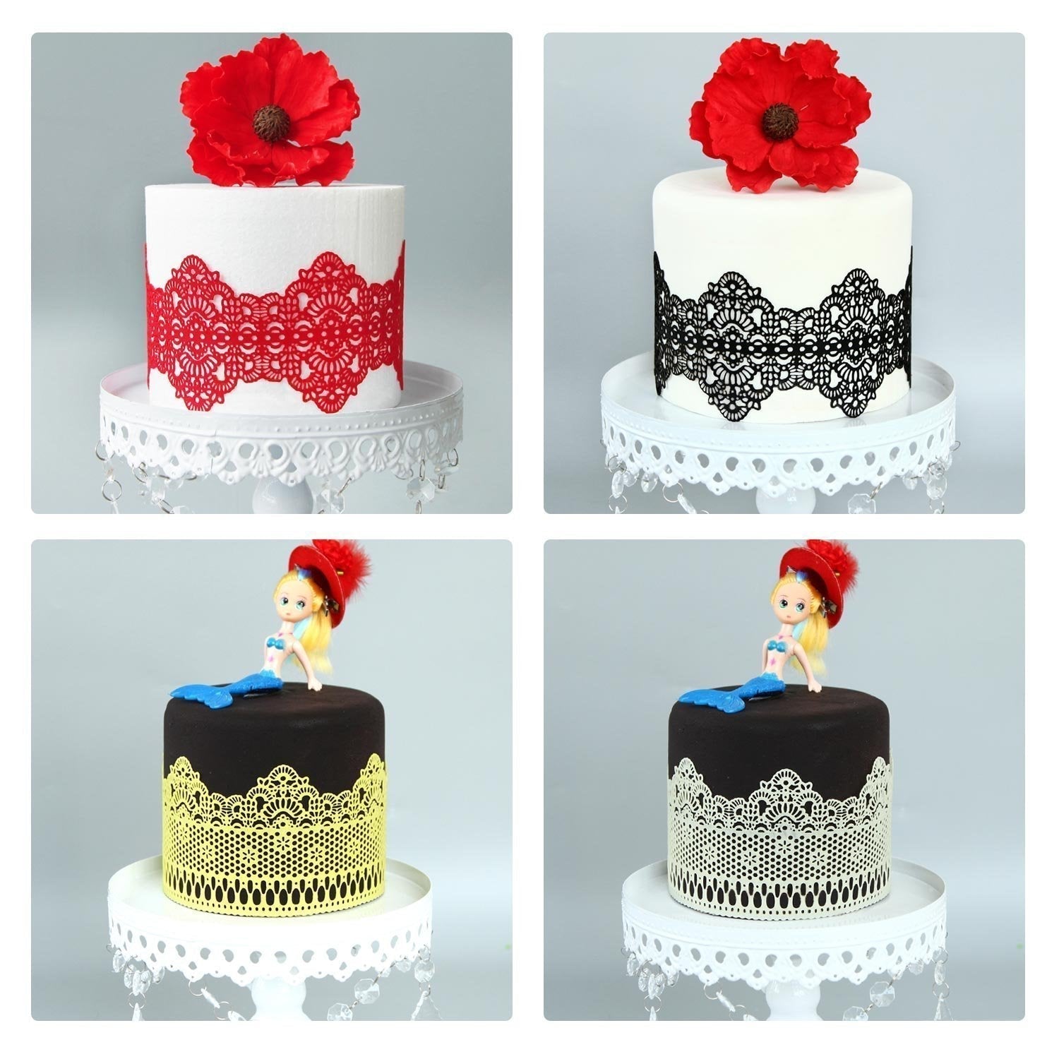 Lace Cake Decor Mold - ElegantCrafts
