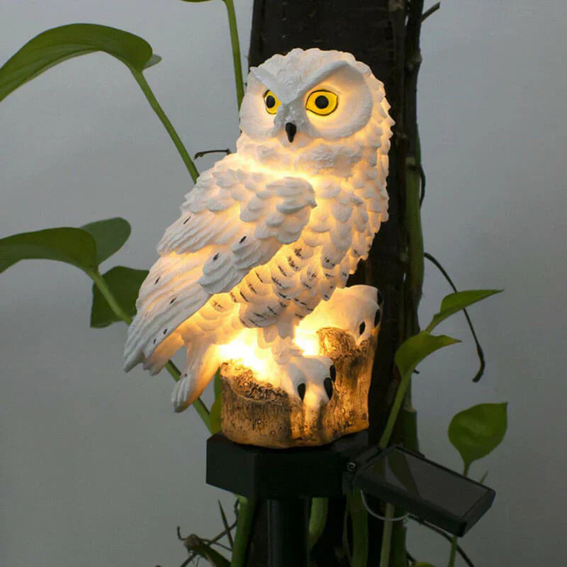 Solar-Powered Owl Garden Light - LuminaNest